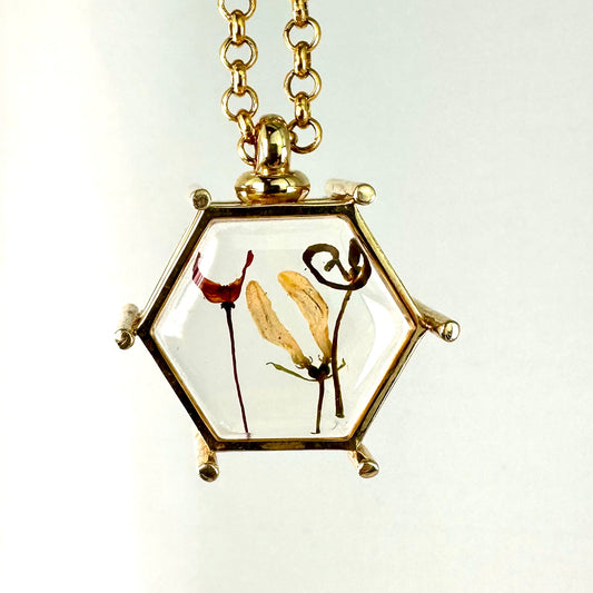 Dark Red Samara, Duel Yellow Buds and a Tiny Swirly Twig